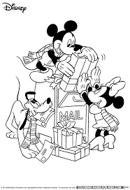Print a whole bunch of these great coloring sheets and use them on christmas on a snowy day. Disney Christmas Coloring Book Page Disney Christmas