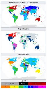 Terms Of Office For Heads Of Government State Upper And Lower Houses Map Upper House Head Of State