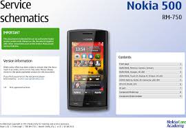 Nokia 500 RM 750 Service Schematics V1