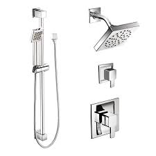 Moen 90 Degree Chrome Spray Shower System With Images Moen Shower System Chrome Shower Fixtures Moen Shower Fixtures