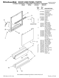 Kitchenaid kdtm354dss instruction manual and user guide. Kitchenaid Kuds25shal1 Parts List Pdf Download Manualslib