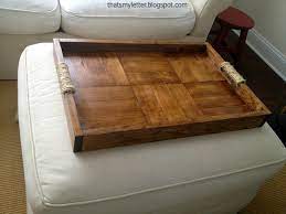 And even better, they mix functionality and style. Diy Ottoman Tray Jaime Costiglio