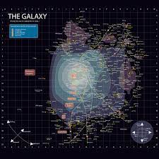 Map Of The Star Wars Galaxy Galaxy Map Star Wars Infographic Star Wars Planets