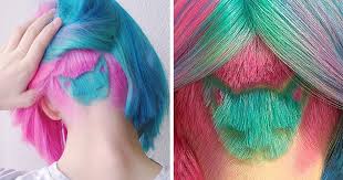 Thesalonguy #hairtutorial #undercut how to part your hair for an undercut. Rainbow Cat Undercut Is The Hottest New Hairstyle On Instagram Bored Panda