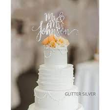 Personalized Mr Mrs Wedding Cake Topper In Acrylic Gold Silver Or Wood Finish Cake Decoration Wedding Cake Toppers Wedding Cake Fresh Flowers Gorgeous Wedding Cake