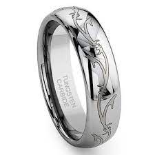 Tungsten Carbide Laser Engraved Vine Celtic Irish Wedding Band Ring Wedding Ring Bands Celtic Wedding Rings Irish Wedding Bands
