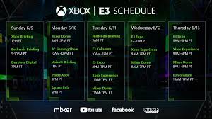 Every e3 2021 conference schedule (& every other summer gaming event). Xbox On Twitter Here S Where You Need To Be For Xboxe3