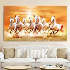 Widescreen, ultra wide & multi display desktops : 7 White Horses Running Wallpaper Hd