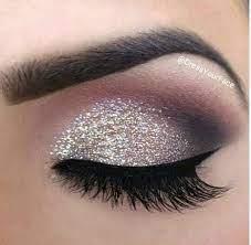 As Far As Your Eye Color Find The Right Colors And Hues And Apply The Glitter And Silver Eye Makeup D Sparkly Makeup Makeup For Hazel Eyes Glitter Eye Makeup