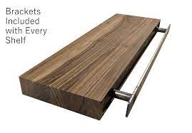 Lewis hyman, 9602048e, inplace shelving, floating shelf with invisible brackets, 35.4 inch wide x 2 inch height x 10.2 inch depth, rustic wood 4.0 out of 5 stars 267 $19.29 $ 19. Floating Shelf Walnut Wood Works