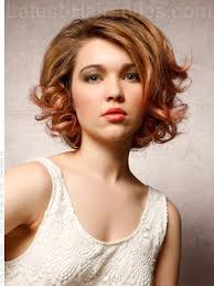 The 15 Most Flattering Haircuts For Round Faces Strawberry Blonde Hair Color Brunette Hair Color Short Curly Hair