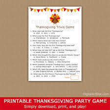 Displaying 22 questions associated with risk. Printable Thanksgiving Games Bundle Digital Art Star