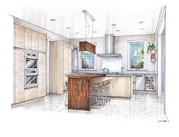 24 Interior Design Kitchen Drawings Interior Design Renderings Drawing Interior Interior Design Sketches