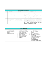 Contoh cv(curriculum vitae) bahasa inggris, template cv dan format cv bahasa inggris yang lengkap dan menarik untuk kamu. Contoh Resume In English
