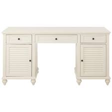 Home Decorators Collection Hamilton Polar White Desk 9786600410 The Home Depot White Desk Home White Standing Desk Desk With File Drawer