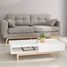 Skandinavisches 3 Sitzer Sofa Hellgrau Brooke Maisons Du Monde Mesas De Centro Blancas Decoracion Sofa Gris Mesas De Centro Minimalistas