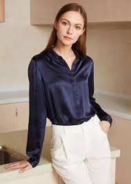22mm Relaxed Consealed Placket Silk Shirts Looks Retrato Feminino Feminino