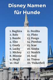 Disney Namen Fur Hunde Mit Bildern Disney Namen Namen Fur Hunde Hunde