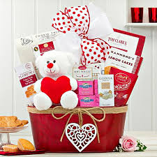 Looking for a unique valentine's day gift for that special someone? Happy Valentine S Day Gift Basket With Soft Teddy Bear