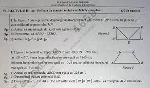 Prezentare video de lectii de matematica, teoretice si aplicative: Subiecte Simulare MatematicÄƒ Clasa A Vii A Subiectele GrilÄƒ È™i Au FÄƒcut ApariÈ›ia In CerinÈ›ele De Examen Edupedu Ro