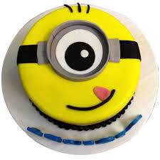 Bababa babanana bababa babanana cute minions in a cake hope you like it thank you for watching ❤️ for baking tutorial. Sumptuous 1 Eye Minions Fondent Cake For Kids