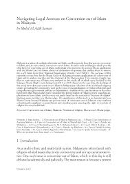 It's your responsibility to make sure your declaration is correct and meets all the necessary legal requirements. Pdf Navigating Legal Avenues On Conversion Out Of Islam In Malaysia Mohd Al Adib Samuri Academia Edu