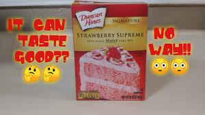 Duncan hines strawberry cake ideas : How To Make Box Cake Mix Good Youtube