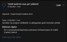 Maybe you would like to learn more about one of these? Trojan Script Conteban A Ml Nedir Technopat Sosyal