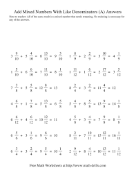 The Adding Mixed Fractions Like Denominators Renaming No Reducing A Math Worksheet Page 2 Mixed Fractions Adding Mixed Fractions Fractions