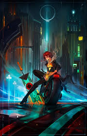 Hd wallpapers and background images Red Haired Female Sitting On Sports Car Digital Wallpaper Transistor Video Games Artwork Hd Wallpaper Wallpaper Flare