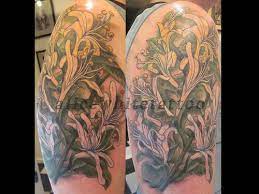 Honeysuckle Tattoo Google Search Honeysuckle Tattoo Floral Tattoo Rose Tattoos