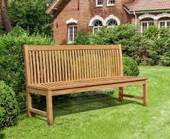 Upholstered bench with back and arms. Canterbury Dining Bench Seat With Back Teak 1 8m Armless