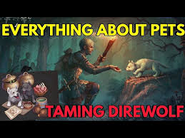 The confused sheep and the tamed wolf is not going to receive my recommendation. Everything About Pets Taming Direwolf Grim Soul Survival New Update 1 9 0 Youtube