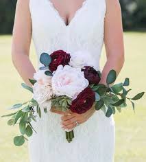 Blush Bouquet Burgundy Bouquet Bridal Bouquet Brides Bouquet Bridesmaid Bouquets Small Wedding Bouquets Small Bridal Bouquets Red Bouquet Wedding