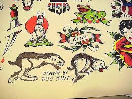 Doc King2 Vintage Tattoo Design Vintage Tattoo Flash Tattoo