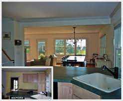 One of the biggest perks of removing a wall between kitchen and dining room is that it creates an open space with no walls separating any areas. Windy Hill Cape Renovation Chatham Ma Elegant Kitchen Design Kitchen Layout Remove Wall Between Kitchen And Dining