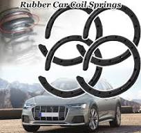 4pcs Coil Spring Rubber Sleeve Seat Cushion Suspension Shock Absorber  Universal