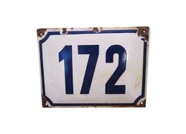Plaque Emaillee Ancienne Numero De Maison 172 Plaque Emaillee Ancienne Plaque Emaillee Et Numero Maison