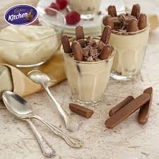 Cappuccino Mousse With Cadbury Chocolate Finger Biscuit Cadbury Recipes Chilled Desserts Cold Desserts