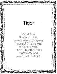 Then make a sentence with the other word. Orton Tiger And Camel Words Worksheets Teaching Resources Tpt