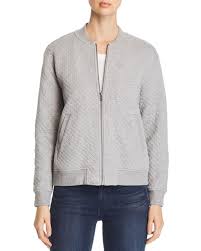 Poshmark makes shopping fun, affordable & easy! Eileen Fisher Cotton Quilted Bomber Jacket In Gray Lyst