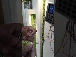 .panel with casing wiring legend power wiring diagram fr1200 connection weigand connection exit 08 off off off on off off 40 off off off on off on 09 on off off on off off 41 on. How To Connection Zkteco K40 With Access Control Lock Youtube