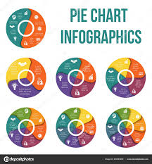 pie chart diagram data elements template infographic