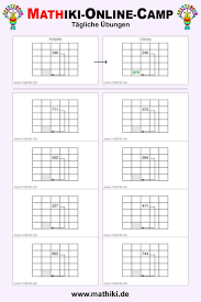 Klassenarbeiten mit musterlösung zum thema tausendertafel, abschlussarbeit. Tagliche Ubung Tausendertafel Klasse 3 Mathiki De Hunderterfeld Tausendertafel Matheaufgaben