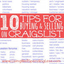 Wondering how to get free clothes on cheap name brand clothes? 10 Tips For Buying And Selling On Craigslist Living Well Spending Less