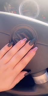 Pin On Nails Kiss fashion design long length mauve pink ombre full cover coffin style nails.