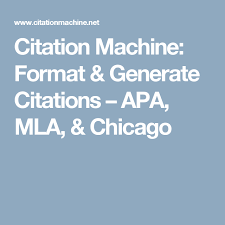 Citation Machine Format Generate Citations Apa Mla Chicago Citation Machine Mla Apa