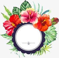 Hand Painted Watercolor Flower Borders Watercolor Clipart Flower Clipart Watercolor Flower Borders Png Transparent Clipart Image And Psd File For Free Downlo Flower Frame Flower Painting Flower Border
