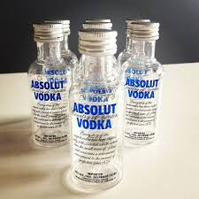 7 Absolut Vodka Mini Liquor Bottles Airplane Size Absolut Vodka Mini Liquor Bottles Vodka