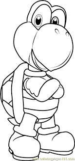 These pumpkin coloring pages are great for halloween, fall, and thanksgiving. Koopa Troopa Coloring Page For Kids Free Super Mario Printable Coloring Pages Online For Kids Coloringpages101 Com Coloring Pages For Kids